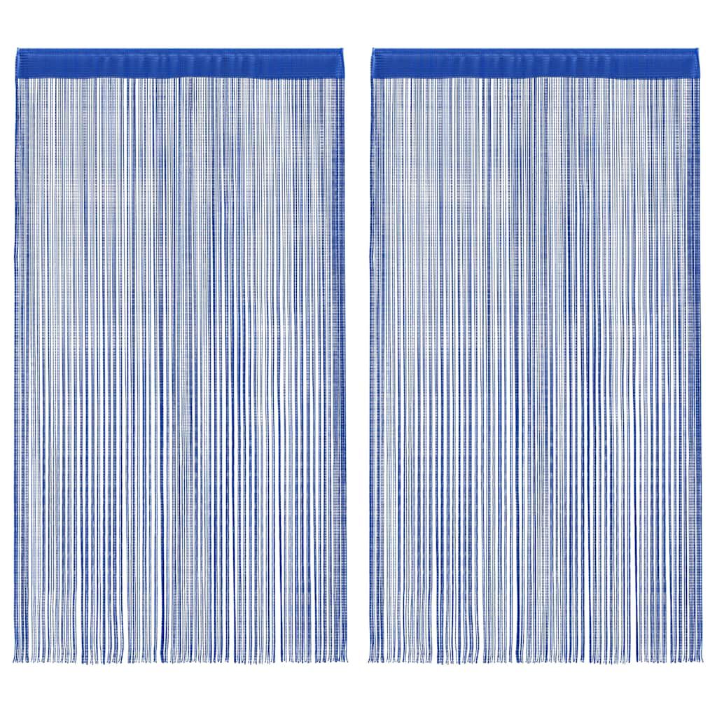 Rideau en fils - Bleu
