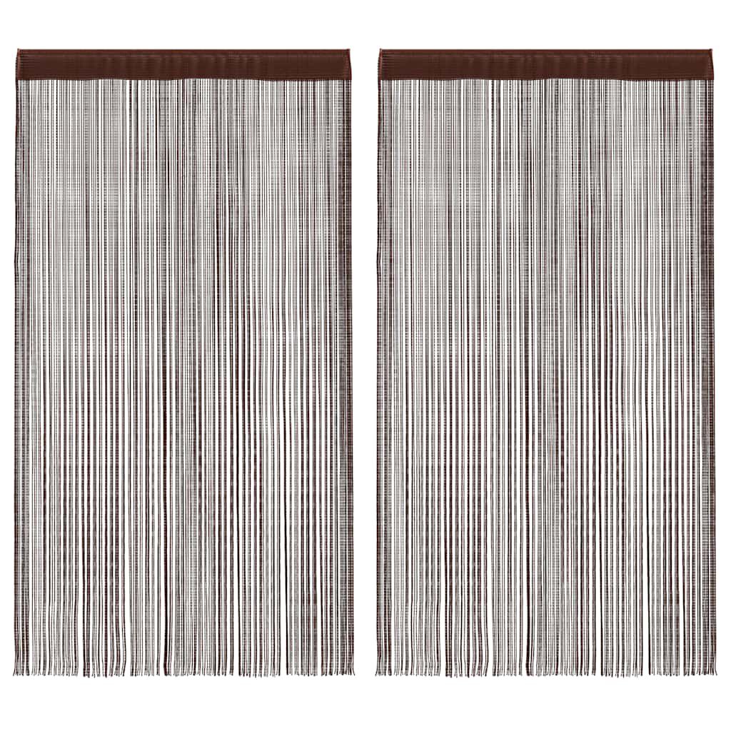 Rideau en fils - Marron