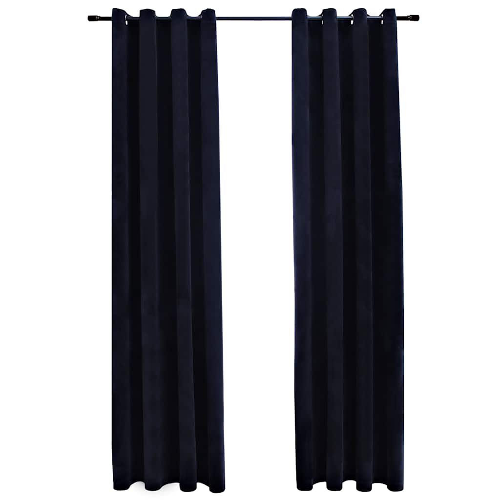 Rideau occultant velours - Noir