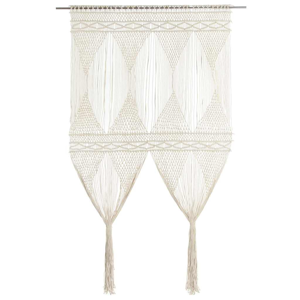 Rideau macramé - Crème