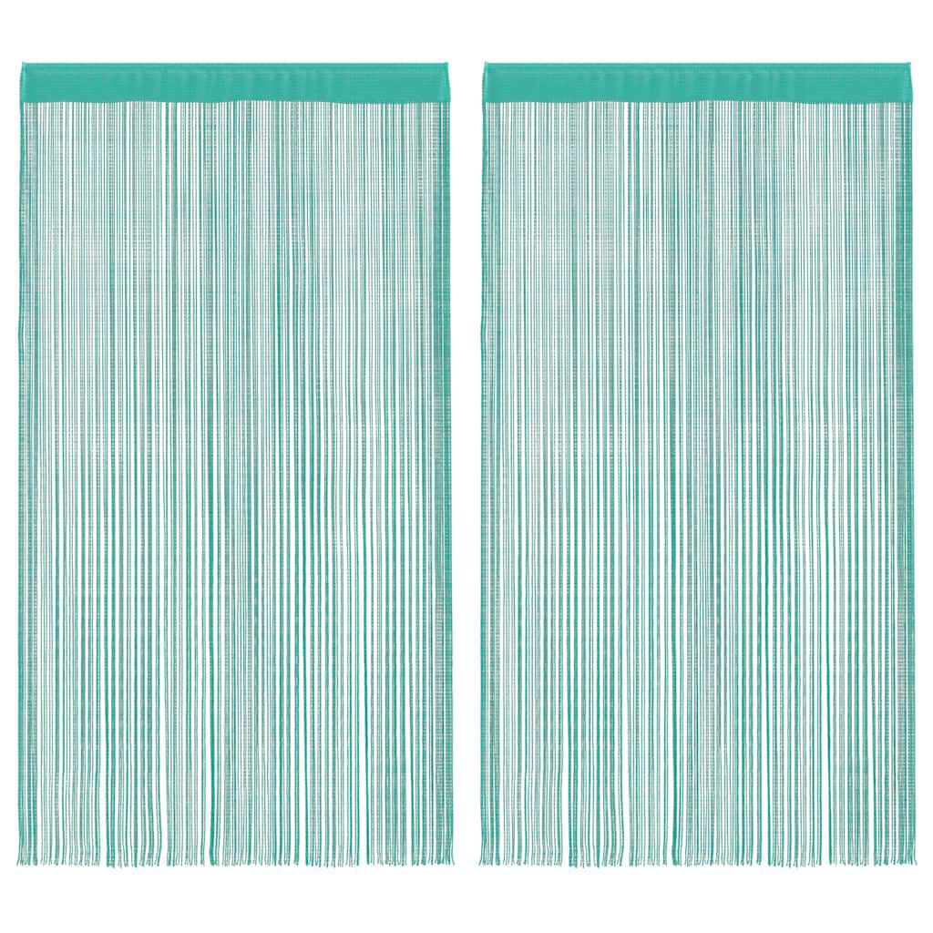 Rideau en fils - Turquoise