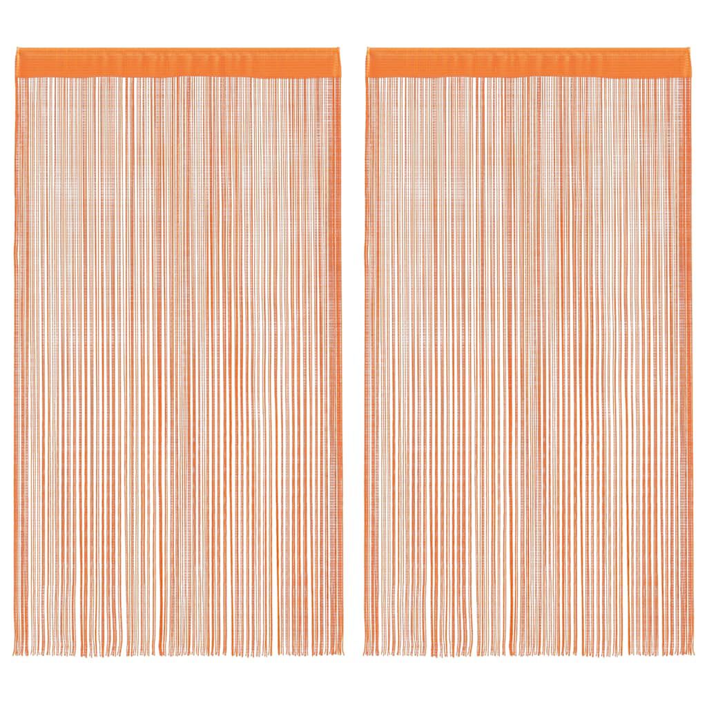 Rideau en fils - Orange