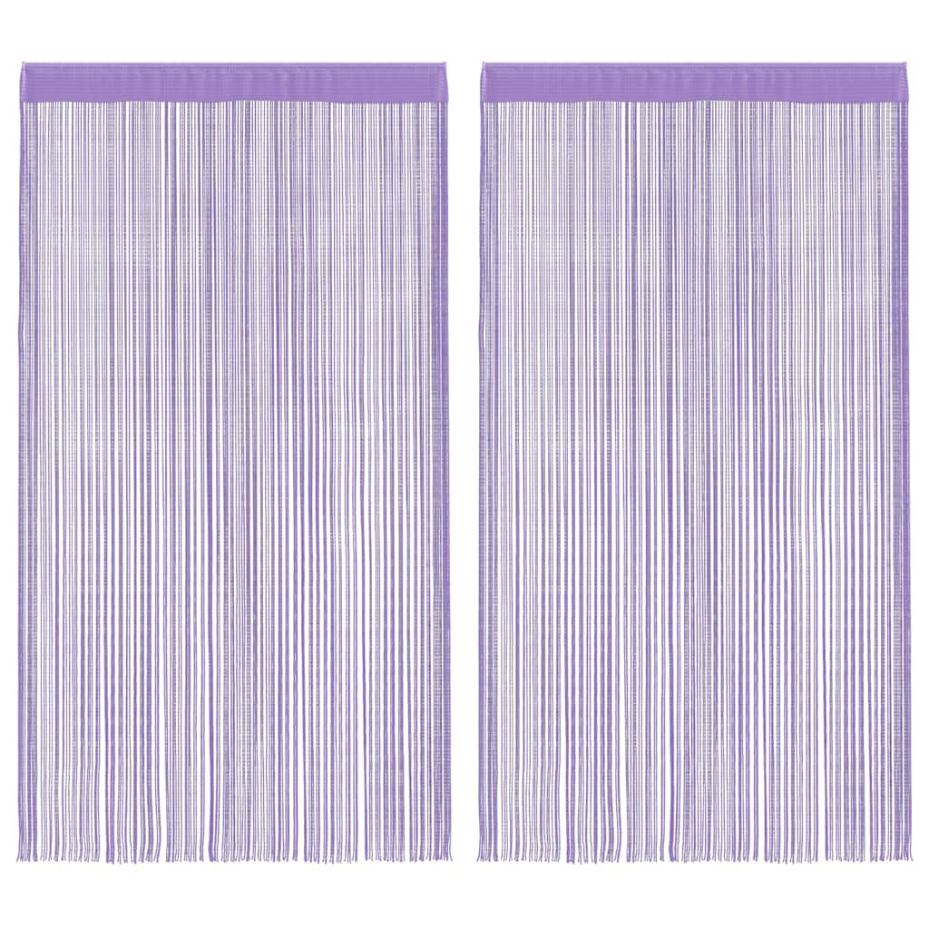 Rideau en fils - Violet