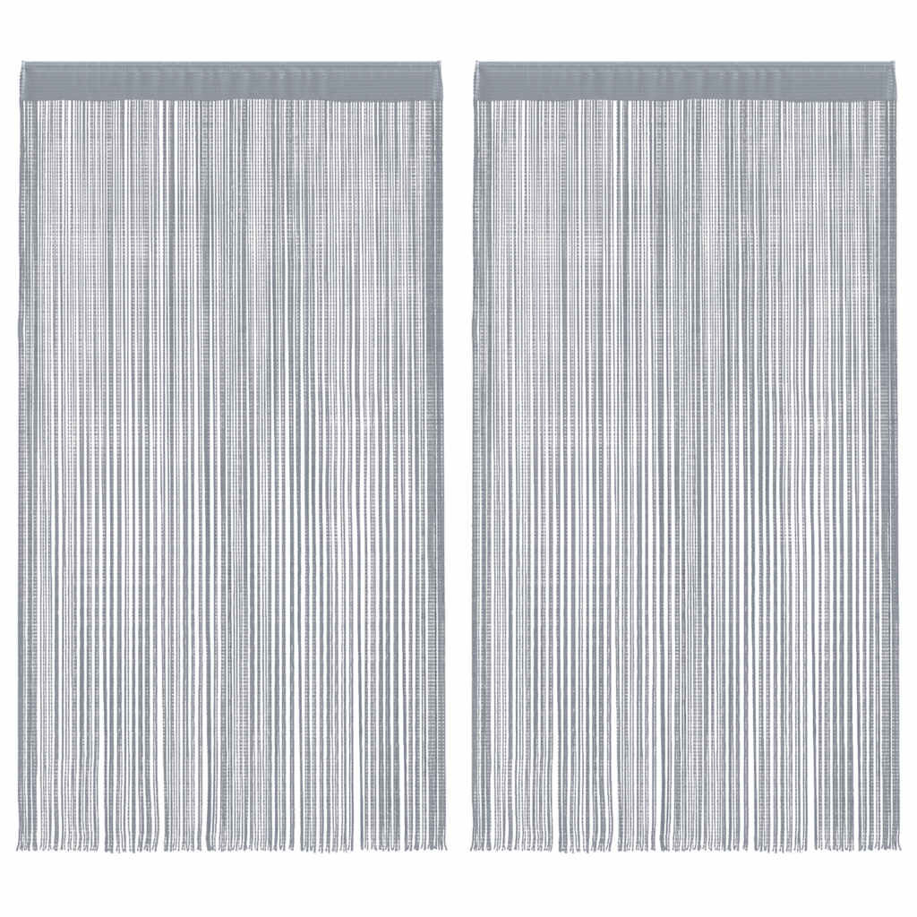Rideau en fils - Gris clair