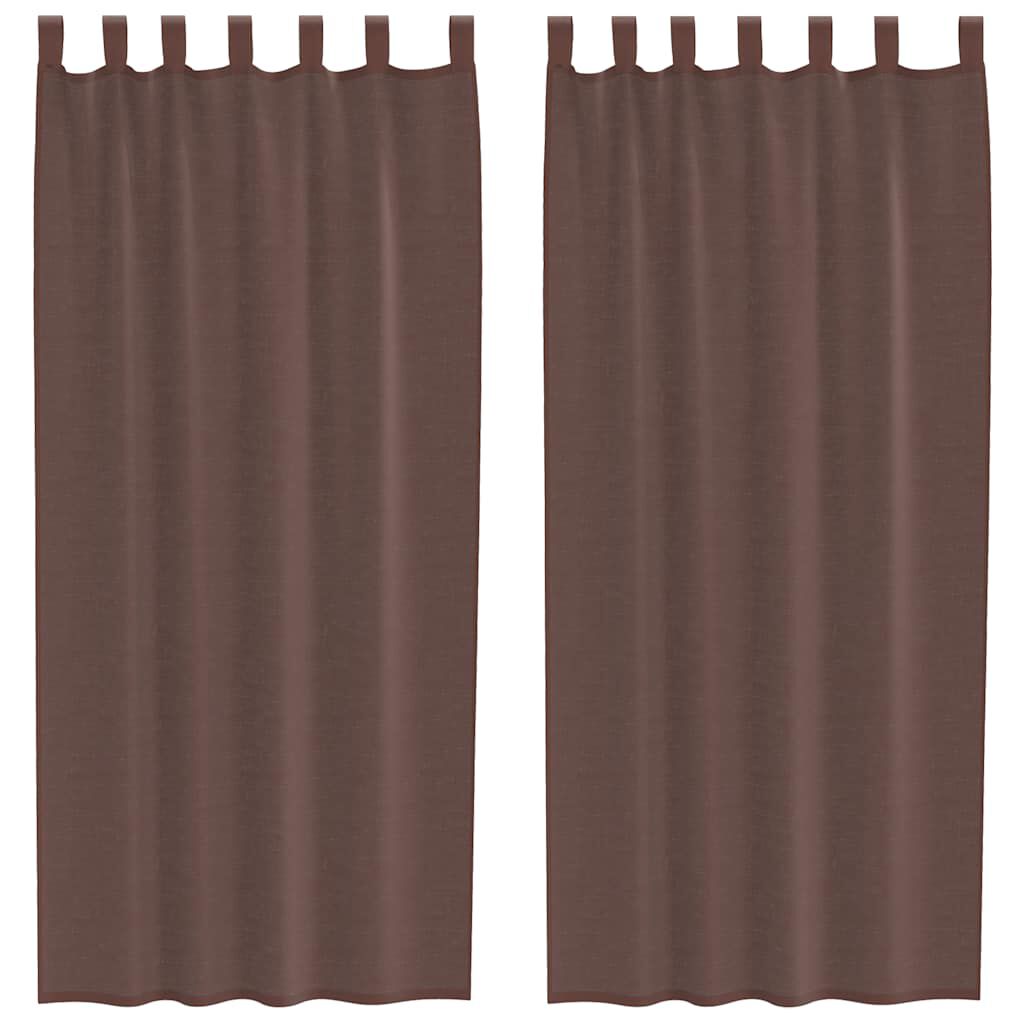 Rideau en voile - Marron