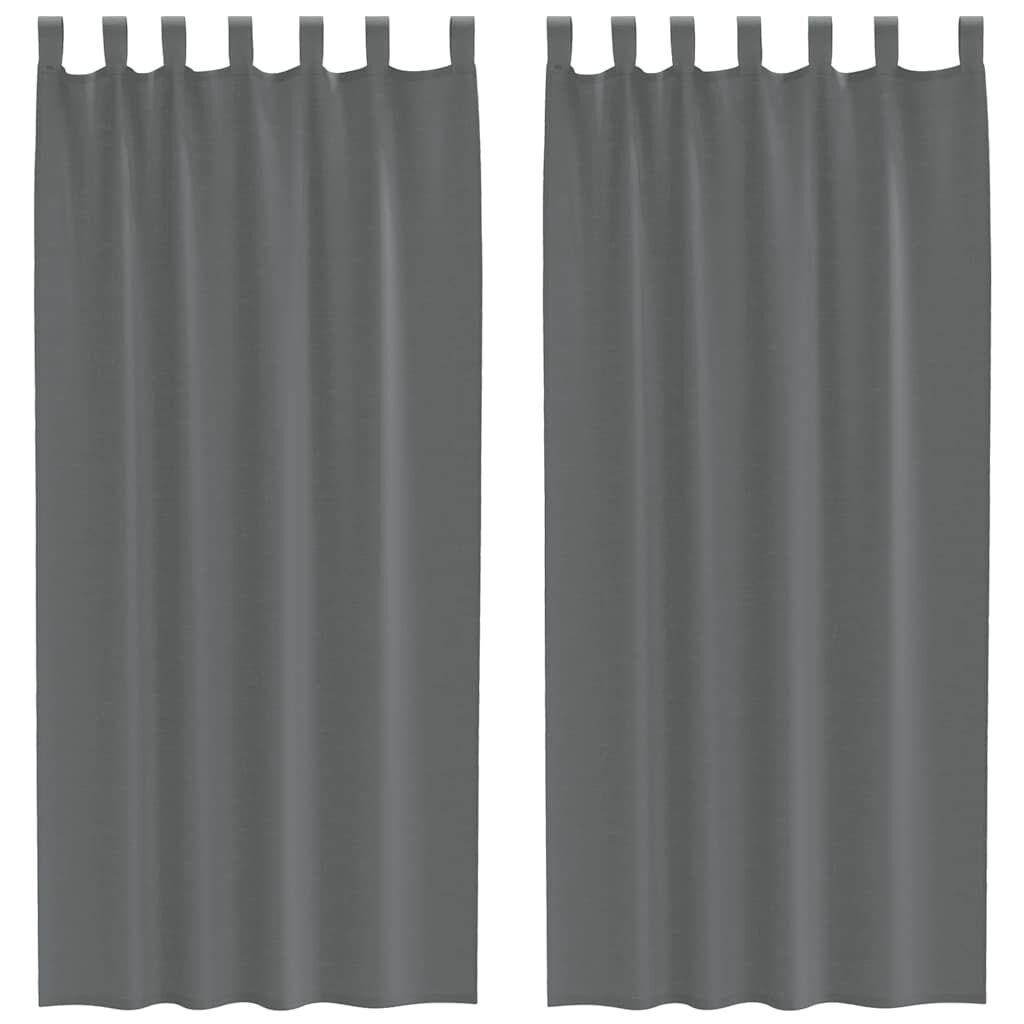 Rideau en voile - Gris foncé