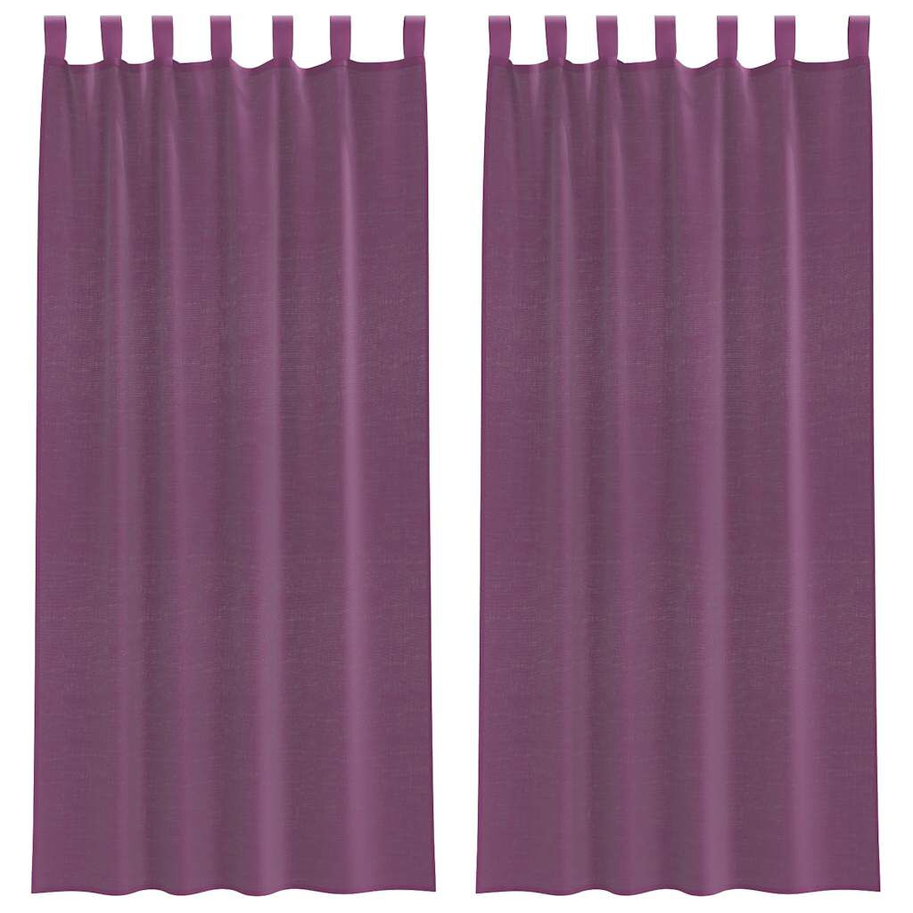 Rideau en voile - Violet