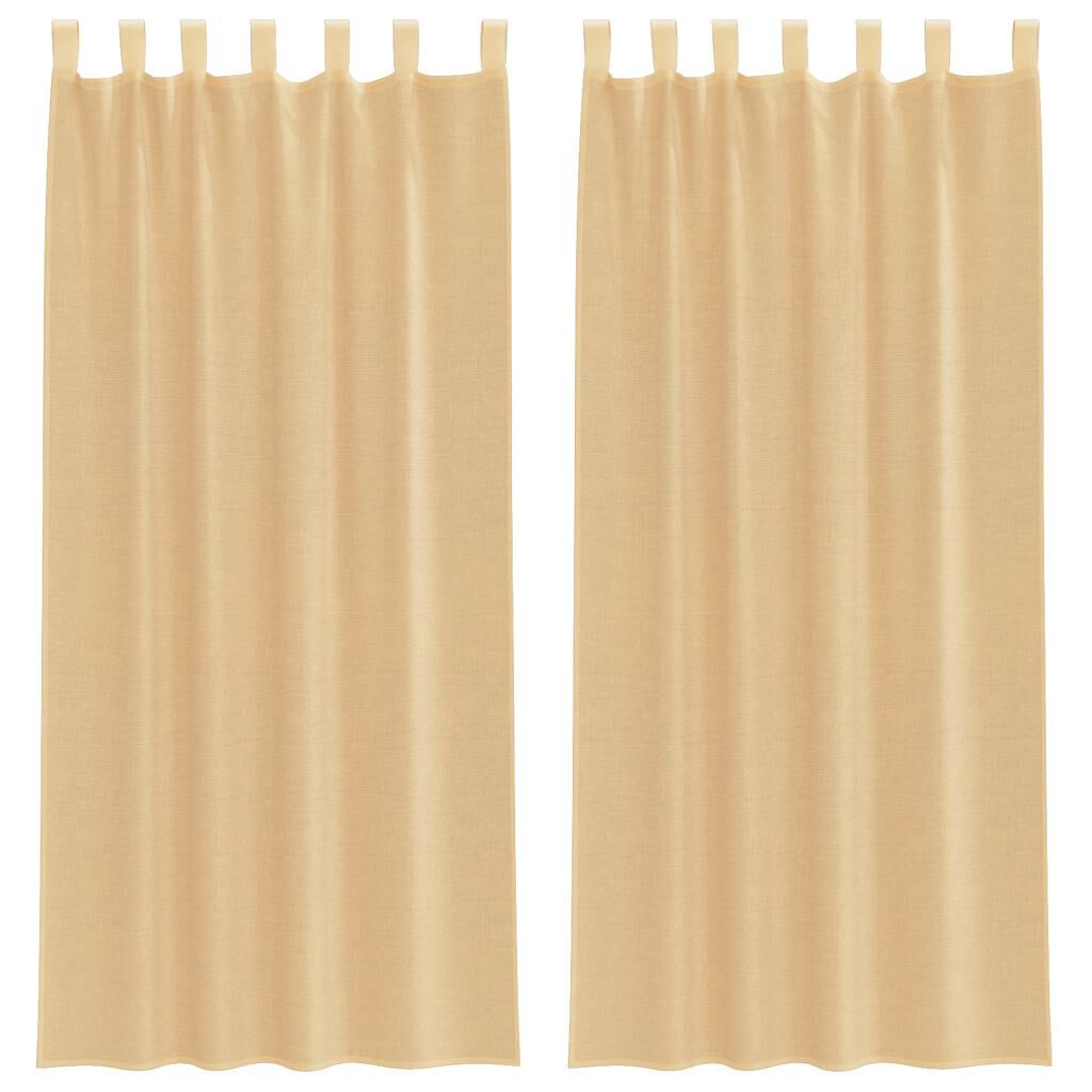 Rideau en voile - Couleur sable