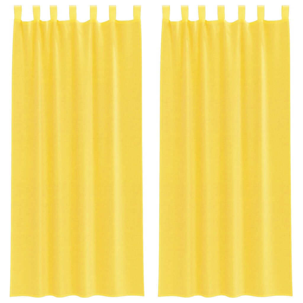 Rideau en voile - Jaune